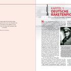"Kapitel 1: Deutsche Raketenpioniere. Zitat von Walter Dornberger. Links Zitat von Winston Churchill. Schwarz-weiß Bild eines Generals."