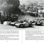 Monaco anno 1955: Fangio vor Moss in der Kurve. Silberpfeile gewinnen nicht. Sieger: Maurice Trintignant auf Ferrari.