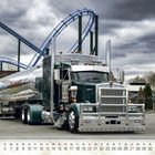 Text: "American Trucks 06." 
Ein großer, glänzender Tanklastwagen steht vor einer Achterbahn. Kalenderdaten darunter.