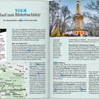 TOUR: Rauf zum Bilderbuchblick! Infos: Start Lanovka, Aufstieg ca. 5 Min. Illustration: Aussichtsturm im parkähnlichen Umfeld.
