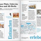 Pariser Platz, Unter den Linden und Alt-Berlin. Themen wie Pariser Platz, Bebelplatz und Museumsinsel mit Kartenillustration.