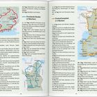 Rechte Seite: "Finnland komplett (3–4 Wochen)". Beschreibt eine Reiseroute durch Finnland mit Stopps in Städten und Sehenswürdigkeiten.