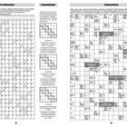 Spruch-Zahlenrätsel, Treppensteigen, Teekesselchen - Rätsel mit Zahlen und Buchstaben, darunter Kreuzworträtsel.