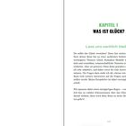 KAPITEL 1: WAS IST GLÜCK? Lass uns sachlich bleiben. Seite 13. Text über das Verständnis von Glück und eine sachliche Herangehensweise.