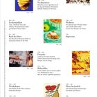 118—123 Schön knusprig. 84—94 Leckermäulchen. 124—129 Tischmanieren. 104—105 Weinkolumne. Illustrationen und Fotos von Speisen.