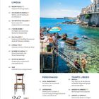 12

LINGUA
38 PAGINE FACILI
42 UN MONDO DI PAROLE
43 UN MINUTO DI ITALIANO
44 I VOSTRI DUBBI
46 DIALOGANDO
48 LINGUA VIVA
49 SCHEDE DI LINGUA
63 IN POCHE PAROLE
64 TEST

PERSONAGGI
10 LUCA PARMITANO
22 L’INTERVISTA

TEMPO LIBERO
09 PIACE A...
54 ADESSO IN LIBRERIA
55 ADESSO AL CINEMA
65 DOPPIO GIOCO

36 COSE

Rechts ist das Meer mit bunten Sonnenschirmen und badenden Menschen.