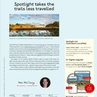 ISSUE 9 | 26  
Spotlight takes the trails less travelled  
Spotlight mit maximalem Lerneffekt  
Mae McCreary, Features Editor  
Elterwater im Lake District National Park  
Foto eines Sees umgeben von Bäumen und Wiesen.