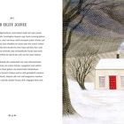 „Nr. 5 Der erste Schnee“ steht über einem Text über Schneeerlebnisse. Rechts eine Illustration eines Schneehäuschens.