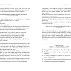 Links oben: "Weniger machen, mehr schaffen". Rechts oben: "1. Kapitel: Wieso immer mehr?". Unten: Text über Produktivität und Effizienz. Rechter Seite: "Checkliste: Bist du aktuell überlastet?" mit vier Kontrollkästchen und Fragen.