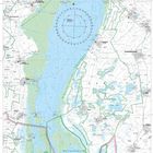 Segelkarte Neusiedler See. Enthält Orte wie Rust, Neusiedl, Purbach, Mörbisch. Großer See in der Mitte, Nationalpark-Schutzgebiet.