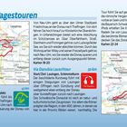 Tipps für Tagestouren. Napoleon-Runde, 43 km. Via Danubia Lauschtour, 50 km. Zwei Karten mit markierten Touren.