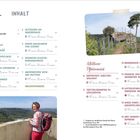 Eine Inhaltsübersicht mit Wanderungen im Pfälzerwald, darunter "Auf dem Hochfelsweg" und "Naturjuwel Karlstalschucht".