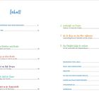 Inhalt mit Kapitelüberschriften und Seitenzahlen wie "Über den Polarkreis nach Norden" auf Seite 26.