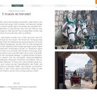"7 Fiaker-Rundfahrt" steht oben. Zwei Fotos zeigen Pferdekutschen in einer historischen Wiener Umgebung.