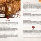 Musterlayout oben rechts. Groß: Lacock. Text beschreibt Drehorte von Harry-Potter-Filmen in Lacock Abbey, nahe Bath, England.