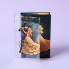 Ein Buch mit dem Titel "When Shadows Darken the Sun" von Nina Schilling. Cover zeigt ein tanzendes Paar in eleganter Kleidung.