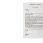 Briefkopf: Brighton and Hove Preparatory Academy, Parkerton, Massachusetts. Der Brief informiert Effy Green über die Auswahl als Gastdozentin.