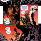 Mehrere Menschen in rauer Landschaft. Besprochen wird ein Transponder und das Ziel ihrer Reise: eine Zuflucht.