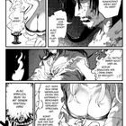 Manga-Panels mit Dialogen zwischen einer Frau und einem Mann. Themen: Befehle, Ex-Bischof, Niederlage, Spannung.