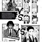 "Dead Account" und "Zweitklässler" sind prominent. Zwei Figuren stehen "VS." gegenüber: Aira@K-Min und Yoimaru Azaki.