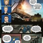 Teil Eins: Eine fantastische Rückkehr. Vier Porträts. Eine Rakete im Flug auf einem Bildschirm. Bewaffnete Wachen.
