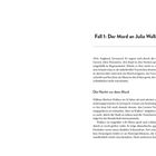 Fall 1: Der Mord an Julia Wallace. 1931, Liverpool, Regen, Passanten in Mänteln. Mordgeschichte beginnt.