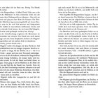 Seite 10 und 11. Romantext: "Rrring", "Ex tenebris, potenter benedic nobis." Bildbeschreibung: Zwei Buchseiten mit dichtem Text.