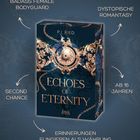 "Echoes of Eternity" von P.J. Ried, Themen: Bodyguard, Romantasy, zweite Chance, ab 16, Erinnerungen als Währung. Dekoratives Cover.