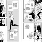 Eine Manga-Seite mit Szenen eines Mannes, der über seine Hobbys und das Online-Shopping erzählt und aufgeregt nach Hause rennt.