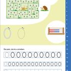 Verbinde jede 0 mit der nächsten, um den kleinen Igel ins Bett zu bringen. Übe jetzt, die 0 zu schreiben. 
Labyrinth, Igel, Abakus.