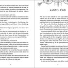 Kapitel Zwei. Dialog zwischen Kiva und Jaren. Seitenzahlen 26 und 27. Verzierungen am oberen Rand.