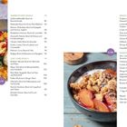 S. 92: Warme Power-Bowls. S. 144: Sweets & Desserts. Zwei Fotos von farbenfrohen Bowls mit Gemüse und Früchten.