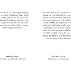 Links: Aussage über ein Buch, das Aufklärung über Goldabbau bietet, von Kerstin Weng. Rechts: Guya Merkles Arbeit, von Hadnet Tesfai.