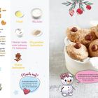 Haselnuss-Makronen mit Vanillezucker. Zutaten: 3 Eiweiß, 150g Zucker, 1 Packung Vanillezucker, 250g gemahlene Haselnüsse.