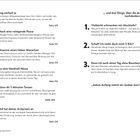 Links steht eine Liste von Tipps mit Seitenzahlen von 149 bis 216. Rechts weitere Gedanken von Seite 230 bis 258.