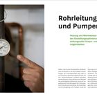 **Rohrleitungen und Pumpen**

Heizung und Warmwasser bietet noch weitere wirkungsvolle Einspar- und Optimierungsmöglichkeiten.

Eine Person zeigt auf ein Thermometer an einer Rohrleitung.