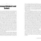 "Leistungsfähigkeit und Schutz" ist hervorgehoben. Zwei eng beschriebene Textspalten. Seitenzahl unten: 16 und 17.