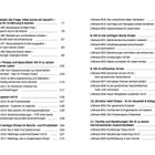 Text mit Kapitel- und Lifehack-Überschriften sowie Seitenzahlen. Themen zu Ernährung, Fitness, Geld sparen, Stressreduktion.