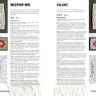 "MILLPOND MINI", Beschreibung des Musters und Anleitung. Daneben "VALANCE", ebenfalls mit Beschreibung und Anleitung. Rechtecke mit gehäkelten Designs.