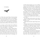 Seite 40 und 41, Kapitel 4. Eine Fledermausgrafik, Text erzählt von Gregor in New York City.