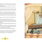 Text: Eine Prinzessin beklagt Langeweile und will keine mehr sein. 

Illustration: Drei Kinder in Nachthemden im Bett; ein Diener sucht unterm Bett.