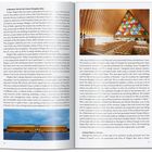 Links: "A Bamboo Hat for the Centre Pompidou-Metz". 
Rechts: "Cardboard Cathedral, Christchurch, New Zealand, 2013".