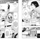 Text: „Dann wollen wir mal“, „Er hat uns reingelegt!“, „Zur gleichen Zeit beim Haus von Yuno Gasai.“ Illustration: Manga-Stil.