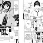 Comic mit Schülern in Uniformen. Dialoge und Gedanken über Schule, Begegnungen und Vergleiche.