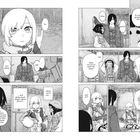 Comic mit zwei Seiten. Charaktere diskutieren über Wachstum. Dialog enthält Aussagen wie "Mein Wachstumsprozess ist abgeschlossen."