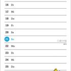 Kalenderblatt für Februar mit Feldern für jeden Tag. Comicszene: ein Hund beschwert sich über seine Rolle im Eishockeyteam.