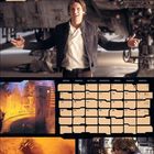 Kalender für Februar. Szene mit einer Figur vor einem Raumschiff, eingefrorene Figur und Kuss. "Star Wars" Logo oben links.