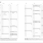 Jahresplaner 2027: Feiertage wie Neujahr, Rosenmontag und Ostern sind markiert. Monate Januar bis Juni in Tabellenform.