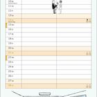 Kalendertage 01-28, Valentinstag am 14. Eine Illustration zeigt ein Paar und ein Kind in einem Wohnzimmer.