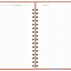 "NOTIZEN, VERLIEHEN & GELIEHEN, IDEEN & GEDANKEN, GUTE VORSÄTZE, EINKAUFSLISTE" auf Notizseiten mit Spiralbindung.